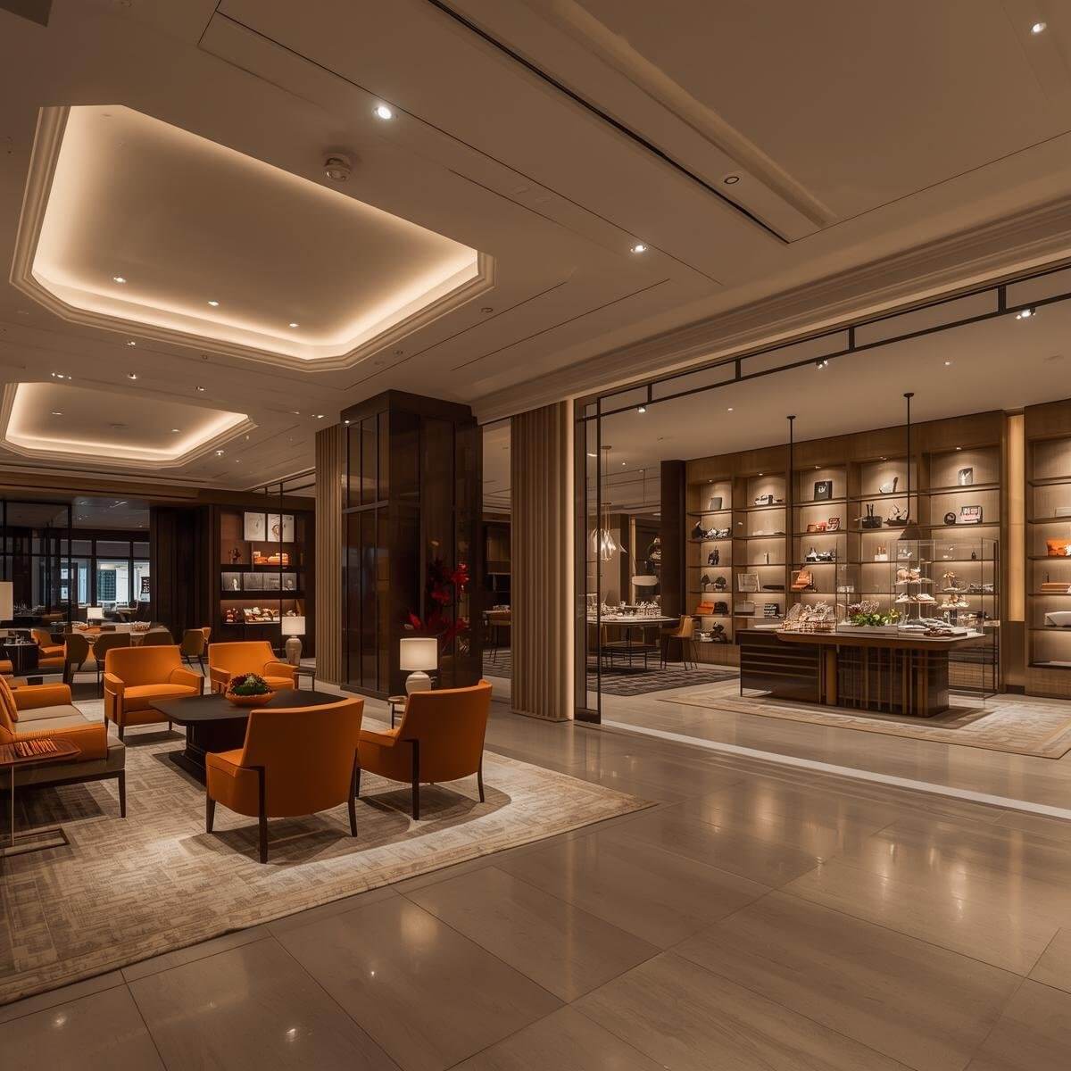 Petra International delivering hospitality and retail fit-out projects including hotels, restaurants, and retail stores across GCC.